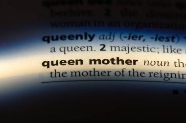 bir sözlüğü'ndeki Ana Kraliçe sözcüğü. Kraliçe Anne kavramı.