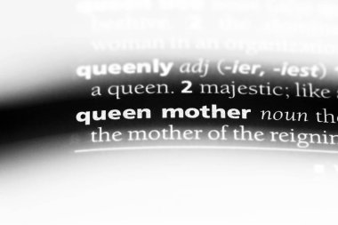 bir sözlüğü'ndeki Ana Kraliçe sözcüğü. Kraliçe Anne kavramı.