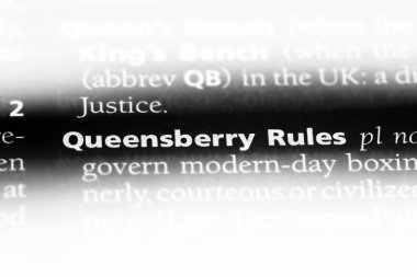 Queensberry Kuralları Word'de bir sözlük. Queensberry Kuralları kavramı.