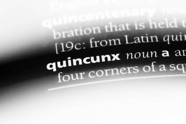 Quincunx Word'de bir sözlük. Quincunx kavramı.