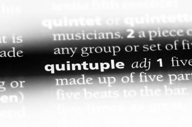 bir sözlüğü'ndeki sözcüğü çift. Dörtlü kavramı.