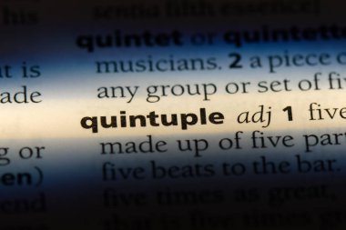 bir sözlüğü'ndeki sözcüğü çift. Dörtlü kavramı.