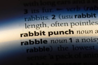 tavşan yumruk Word'de bir sözlük. tavşan yumruk kavramı.