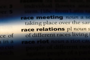 ırk ilişkileri sözcük sözlüğe. ırk ilişkileri kavramı.