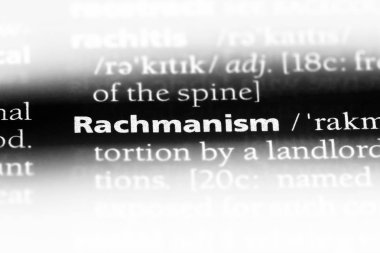 rachmanism sözcük sözlüğe. rachmanism kavramı.