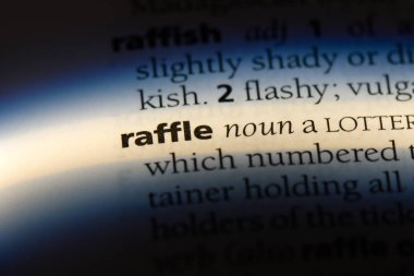 Çekiliş Word'de bir sözlük. Çekiliş kavramı.