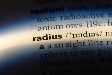 RADIUS Word'de bir sözlük. RADIUS kavramı.