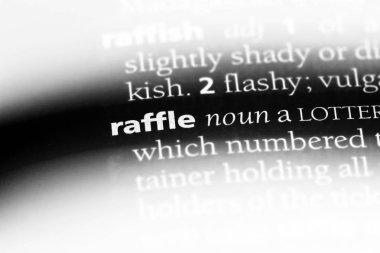 Çekiliş Word'de bir sözlük. Çekiliş kavramı.