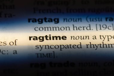 Ragtime Word'de bir sözlük. Ragtime kavramı.