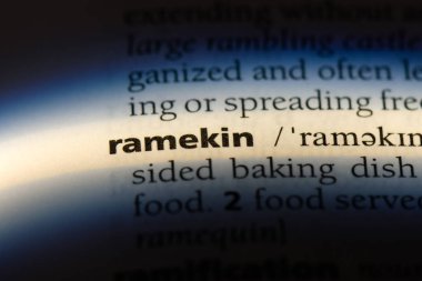 ramekin sözcük sözlüğe. ramekin kavramı.