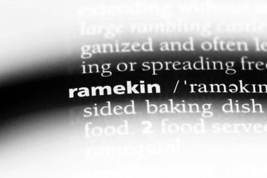ramekin sözcük sözlüğe. ramekin kavramı.