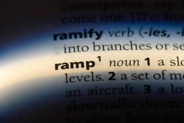 Rampa Word'de bir sözlük. Rampa kavramı.