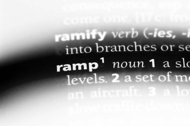 Rampa Word'de bir sözlük. Rampa kavramı.