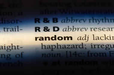 Random kelime sözlüğe. rasgele kavramı.