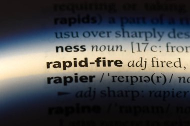 hızlı ateş Word'de bir sözlük. hızlı ateş kavramı.