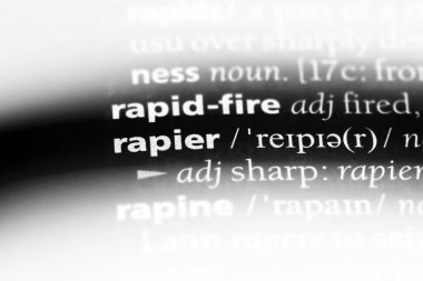 Rapier Word'de bir sözlük. Rapier kavramı.