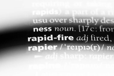 hızlı ateş Word'de bir sözlük. hızlı ateş kavramı.