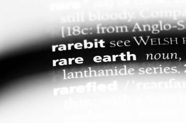 nadir toprak Word'de bir sözlük. nadir toprak kavramı.