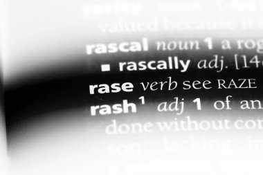 Kelimeyi sözlükte sakla. rase kavramı.