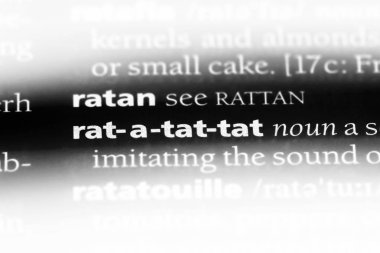 fare bir tat tat bir sözlüğü'ndeki sözcüğü. fare bir tat tat kavramı.