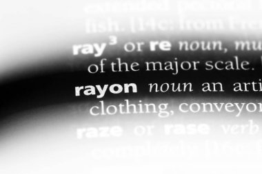 bir sözlüğü'ndeki Rayonu sözcüğü. Rayonu kavramı.