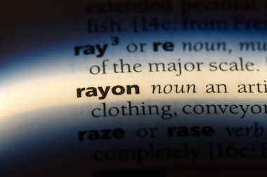 bir sözlüğü'ndeki Rayonu sözcüğü. Rayonu kavramı.