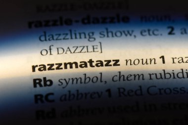 bir sözlüğü'ndeki Razzmatazz sözcüğü. Razzmatazz kavramı.