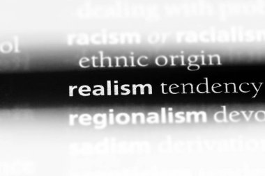 gerçekçilik Word'de bir sözlük. gerçekçilik kavramı.