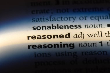 bir sözlüğü'ndeki gerekçeli sözcüğü. gerekçeli kavramı.