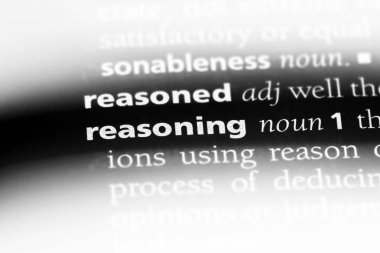 bir sözlüğü'ndeki sözcüğü akıl yürütme. akıl kavramı.