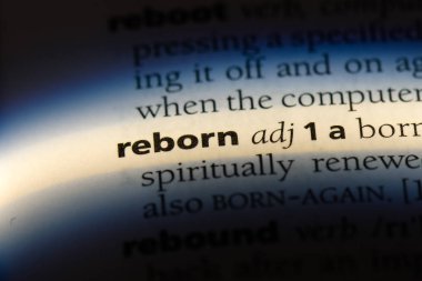 yeniden doğmuş tek kelimeyle bir sözlük. yeniden doğmuş kavramı.