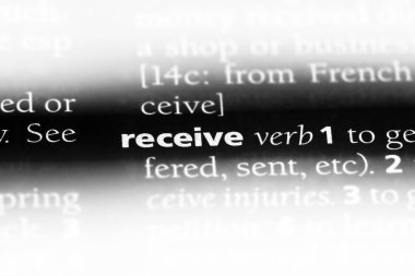 bir sözlükte kelime alırsınız. konsept almak.