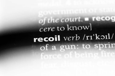 geri tepme Word'de bir sözlük. geri tepme kavramı.