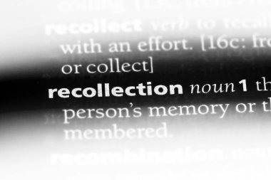 hatırlama kelime sözlüğe. hatırlama kavramı.