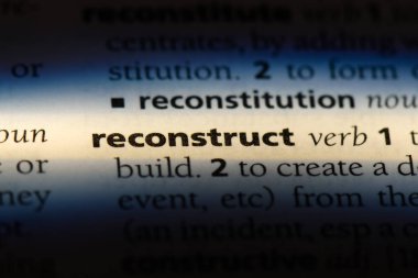 bir sözlüğü'ndeki sözcüğü yeniden. kavramı yeniden.