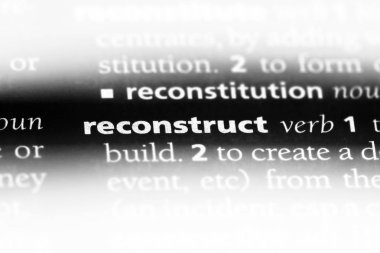 bir sözlüğü'ndeki sözcüğü yeniden. kavramı yeniden.