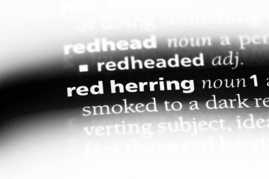 Red herring Word'de bir sözlük. Red herring kavramı.