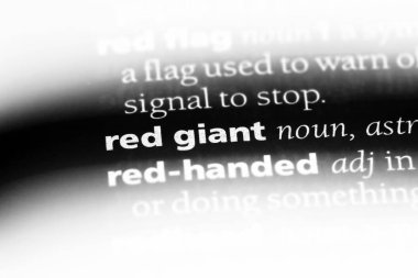 Kırmızı GIGANT Word'de bir sözlük. Kırmızı GIGANT kavramı.