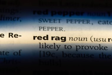 kırmızı bez Word'de bir sözlük. kırmızı bez kavramı.