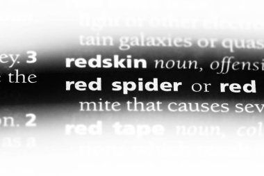 kırmızı örümcek Word'de bir sözlük. kırmızı örümcek kavram.