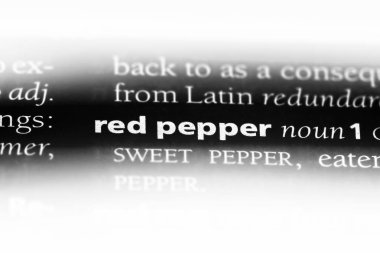 kırmızı biber Word'de bir sözlük. kırmızı biber kavramı.