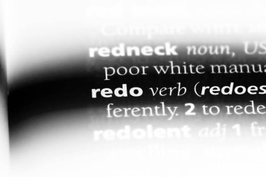 bir sözlüğü'ndeki sözcüğü tekrar yapın. kavram Yinele.