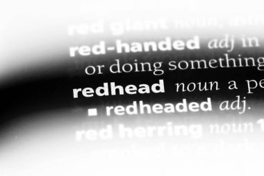 Kızıl saçlı Word'de bir sözlük. Kızıl saçlı kavramı.