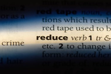 bir sözlüğü'ndeki sözcüğü azaltmak. kavram azaltmak.