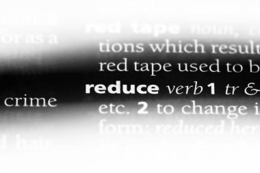 bir sözlüğü'ndeki sözcüğü azaltmak. kavram azaltmak.