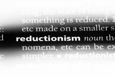 bir sözlüğü'ndeki indirgemecilik sözcüğü. indirgemecilik kavramı.