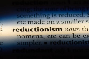 bir sözlüğü'ndeki indirgemecilik sözcüğü. indirgemecilik kavramı.