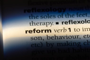 reform Word'de bir sözlük. reformu kavramı.