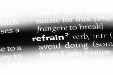 nakarat Word'de bir sözlük. nakarat kavramı.