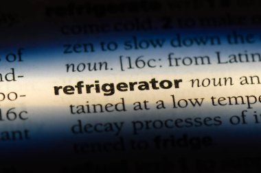 buzdolabı Word'de bir sözlük. buzdolabı kavramı.